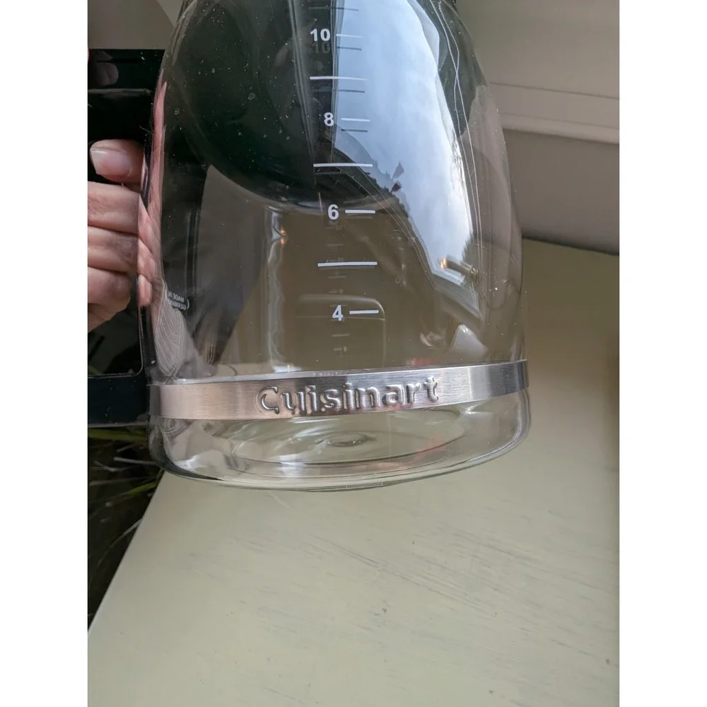 Never Used Cuisinart Coffee 12 Cup Glass Carafe‎ with Lid Replacement